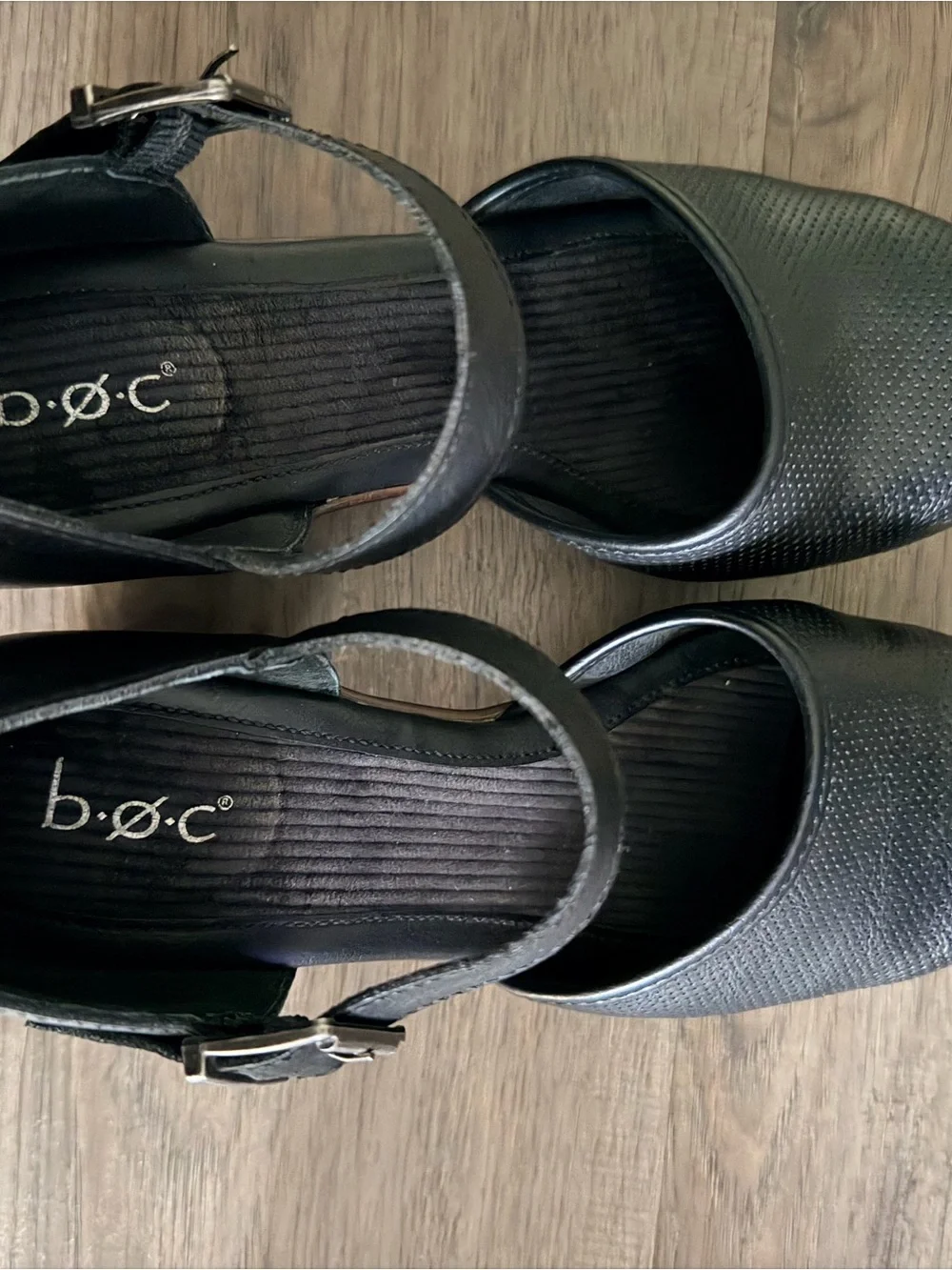 Black Mary Jane Flats with Ankle Strap